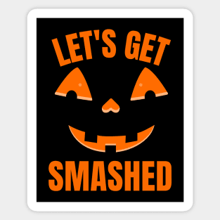 Pumpkin beer let's get smashed Sticker